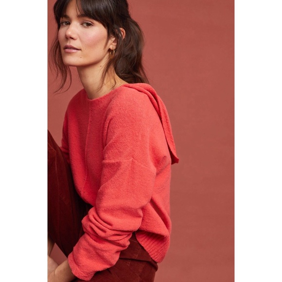 Anthropologie Sweaters - NWT Anthropologie Pink Zurich Hooded Sweater